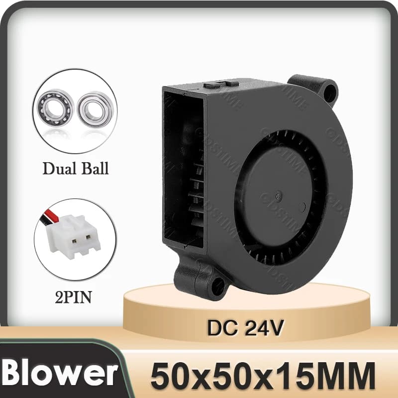 Gdstime 24V Centrifuga Ad Alta Velocità Radiale di Raffreddamento 50mm x 15mm 5015 2PIN Turbo Cooler Umidificatore/Deumidificatore Ventilatore di Raffreddamento