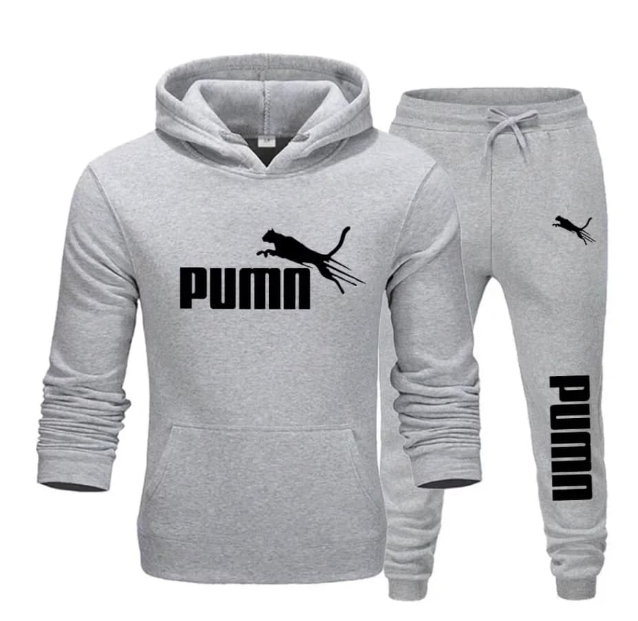 New hoodie and men's trousers for autumn and winter - a casual sports set by trendy jogging
