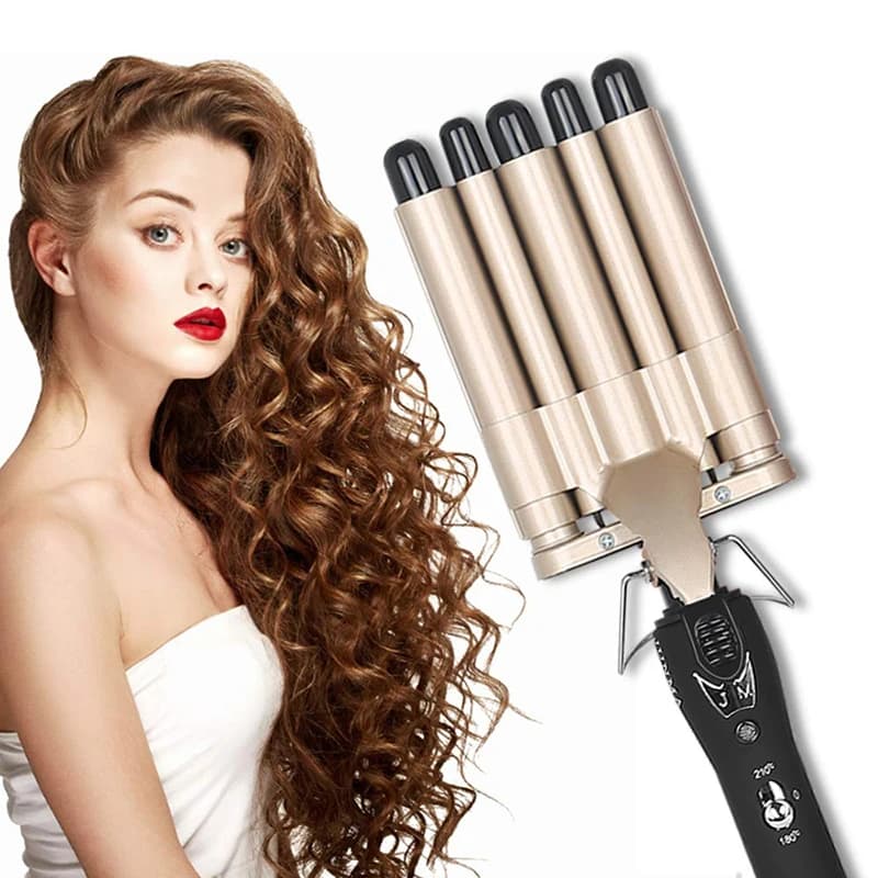 2 temperature controlled ceramic quick heating curling iron PTC portable 5 buckets of iron curling wave hair