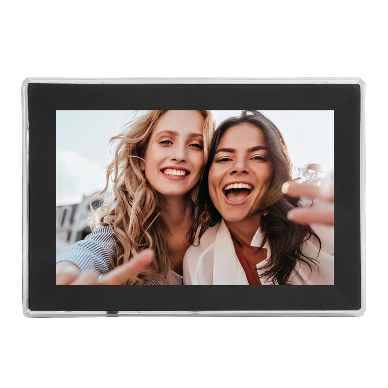 Cornice Digitale da 10.1 Pollici con Calendario Intelligente, Pianificatore, WiFi, Schermo LCD Touch, Cornice per Foto e Video, Condivisione Remota, Elettronica A