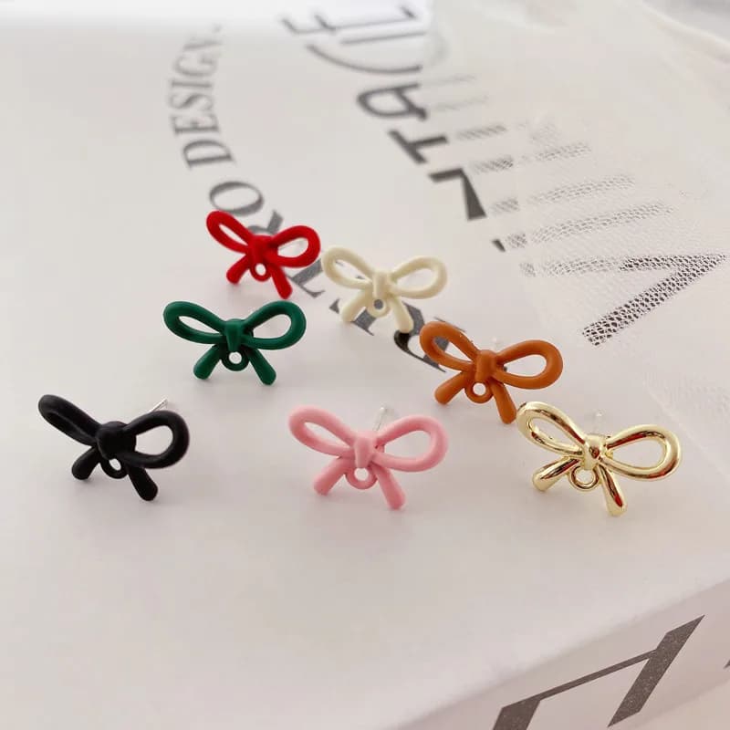 10pcs Colorful Earrings Connectors Handmade Butterfly Stud Earrings Connectors Earring Setting for Diy Jewelry Making Findings