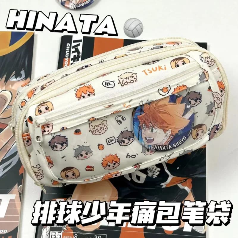 Anime Haikyuu!! Kawaii case in Pouch shape, Cartoon pen holder, Children's Gate Bag, School Gift