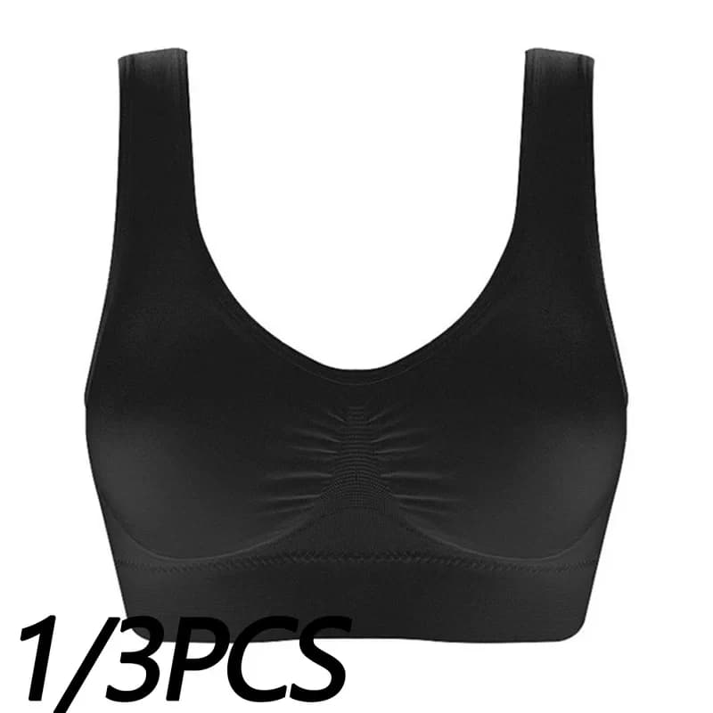 Top Corto Sportivo da Donna Nero a Righe Verticali Senza Cuciture, Reggiseno Traspirante per Fitness e Yoga, Intimo Sportivo