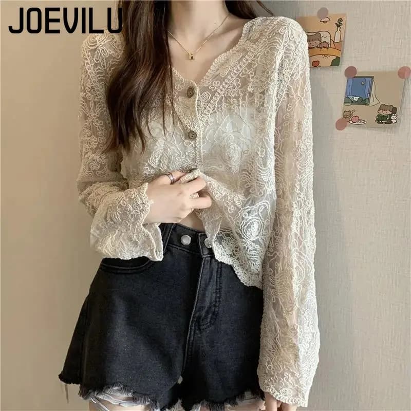 Cardigan in lace thin summer shirts with sun protection Super Fairy digs out the top spring and autumn shoulder skirt with fashionable blouse shawls