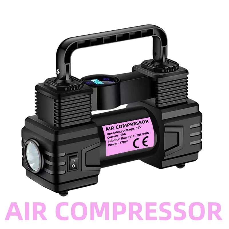 Pompa ad aria per auto, pompa di gonfiaggio ad alta pressione cablata, comoda piccola pompa di gonfiaggio, pompa di gonfiaggio per pneumatici auto