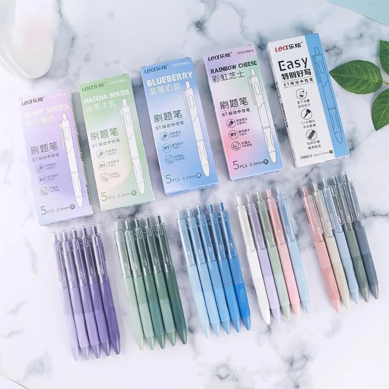 60 pezzi graziosi penne gel set studenti ritorno a scuola accessori per scrittura ufficio scuola cancelleria materiale scolastico all'ingrosso penna gel