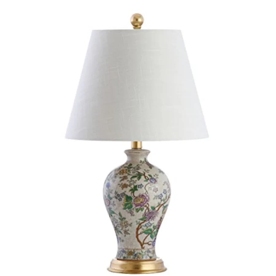JYL3009A Grace 24 "Florale LED Table Lamp Classica Cottage Bedside Table Lamp Bedroom Living Room Office College Bo