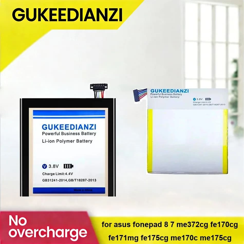 Batteria per tablet Asus Fonepad 8 7 me372cg fe170cg fe171mg fe175cg me170c me175cg C11P1412 C11P1327 C11P1310 da 4200-5150mAh