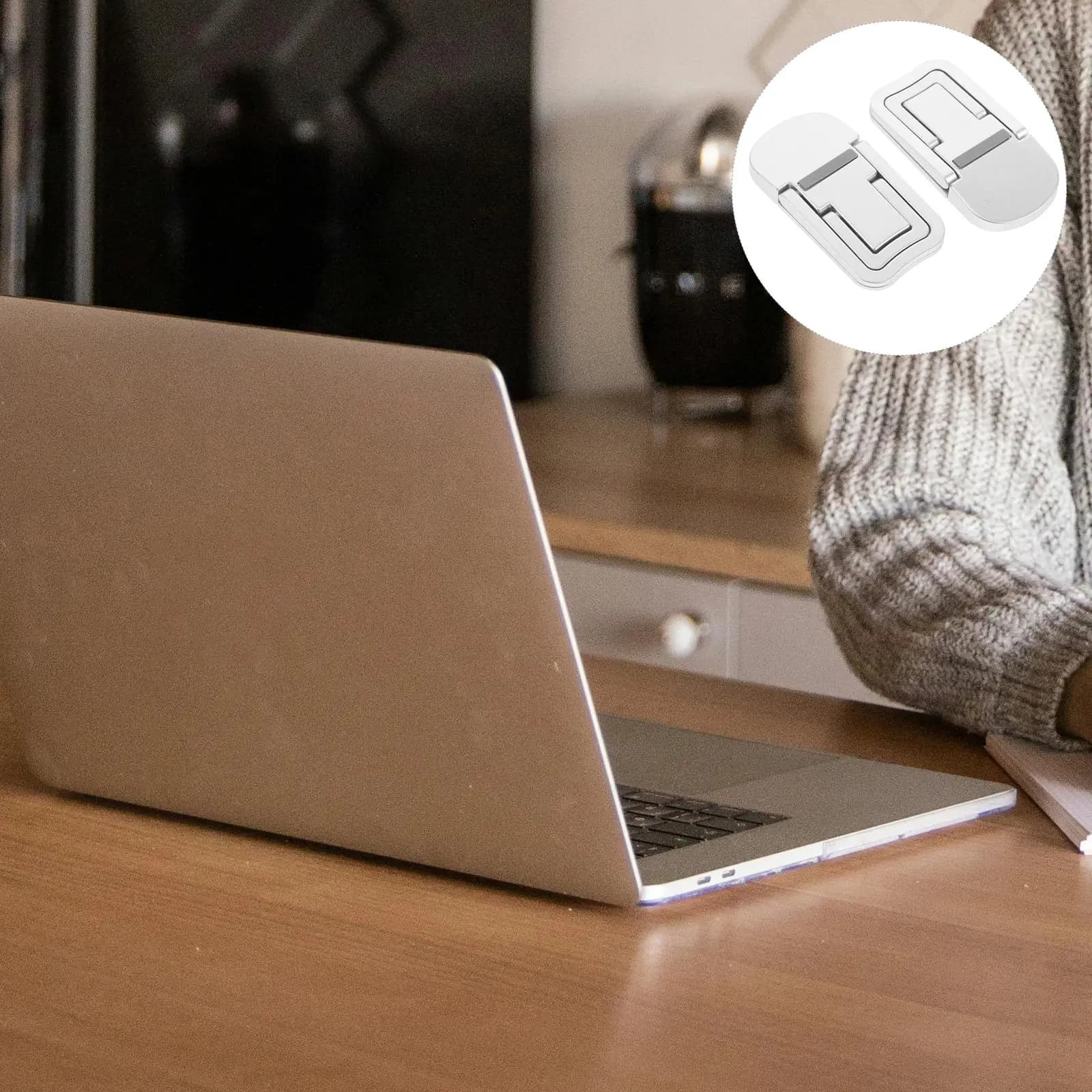 Supporto per Laptop Portatile Pieghevole Regolabile Ergonomico per Casa, Ufficio e Viaggio, Supporto Universale di Raffreddamento per Laptop