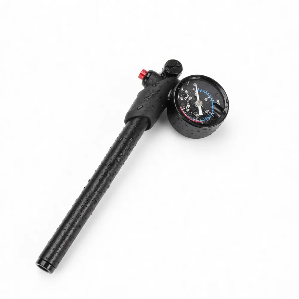 For YUUISD Road Bike Fork Pump Mountain Cycling High Pressure Inflator Gauge Aluminum Portable Shock Absorber Air Pump