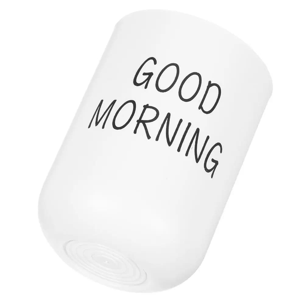 Bathroom Cups Plastic Toothbrush Holder Tumbler Unbreakable Cup White Frosted Surface Makeup Brush Storage Reusable Glass