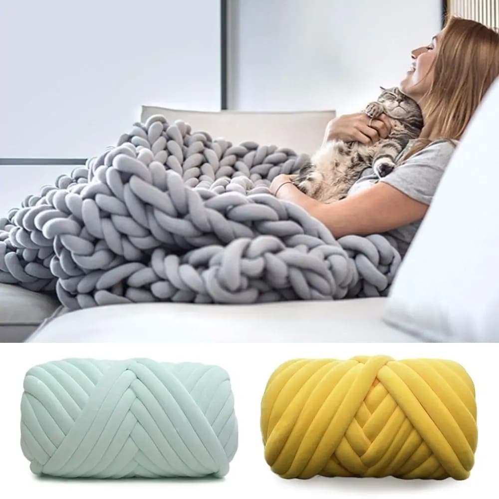 250/500g romanzo funzionale spesso per borsa coperta cucito filo tessuto fai da te lavoro a mano filato all'uncinetto palla di filato