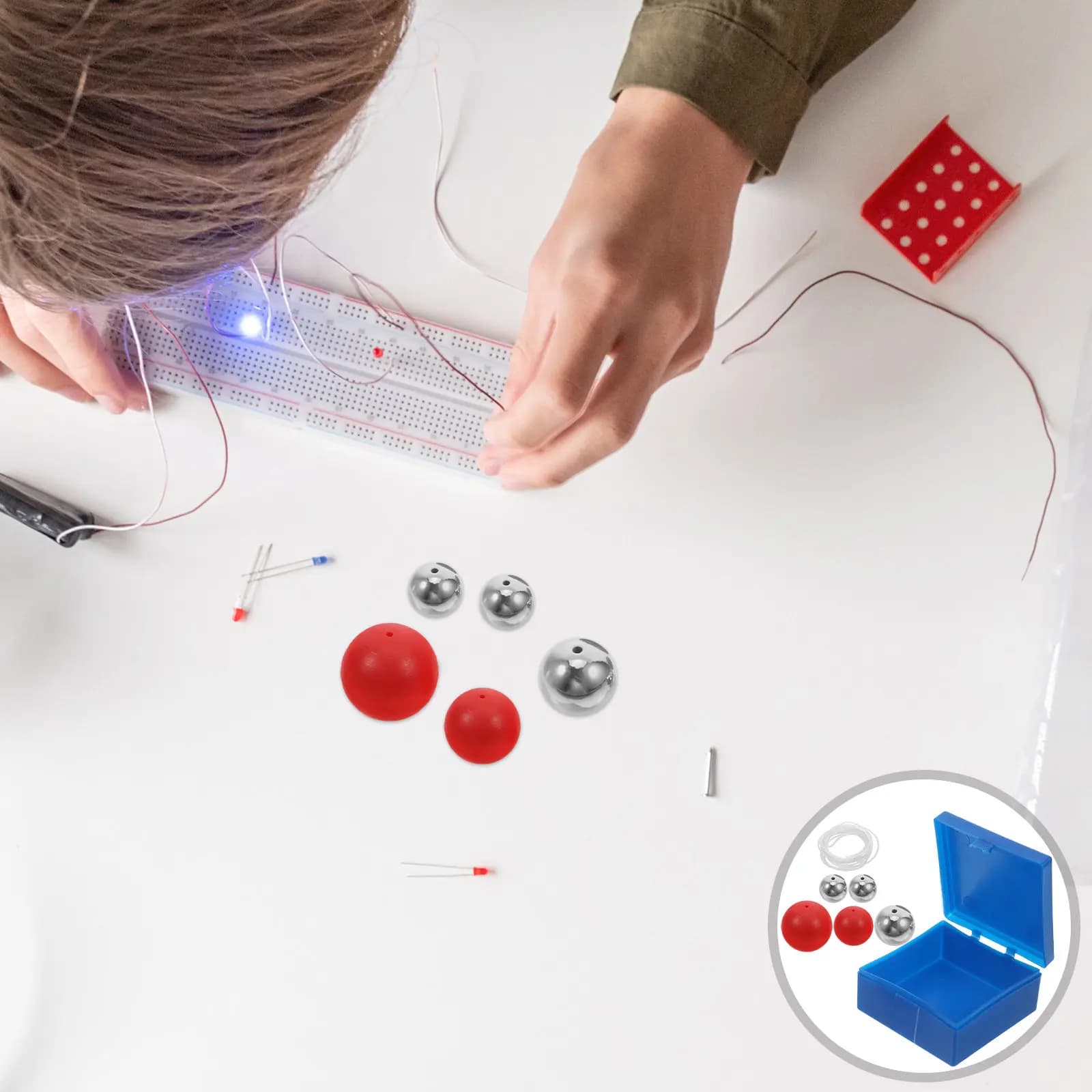 Set di 1 Kit con Sfera a Pendolo per l'Insegnamento della Fisica e della Meccanica, Strumento per Esperimenti sulle Leggi di Newton, Dimostrazione per Laboratorio e Aula Scientifica