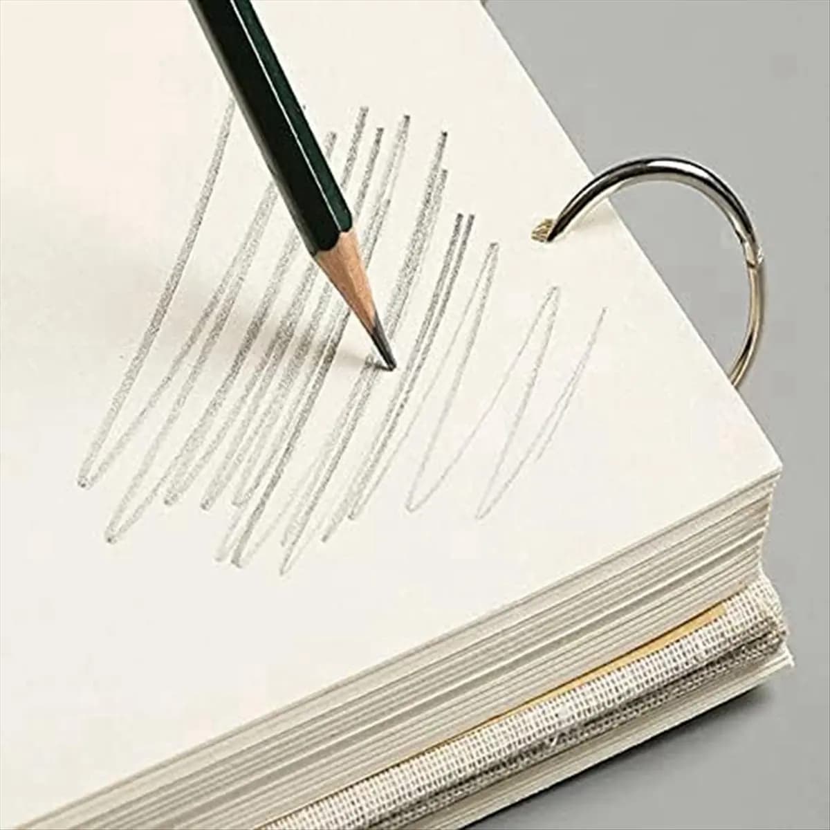 ABFW Retro Spiral Sketchbook Linen Hardcover 120 Pages 160GSM Thick Refillable Loose Leaf Notebook Sketchbook Hardcover(32K)