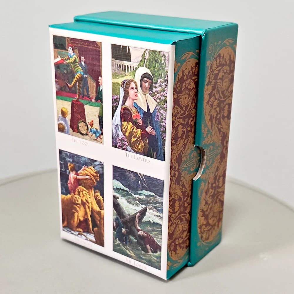 Il Mazzo di Tarocchi Romantici Vittoriani - 78 Carte Eleganti del XIX Secolo in Scatola Rigida, Cartoncino a Doppia Goffratura