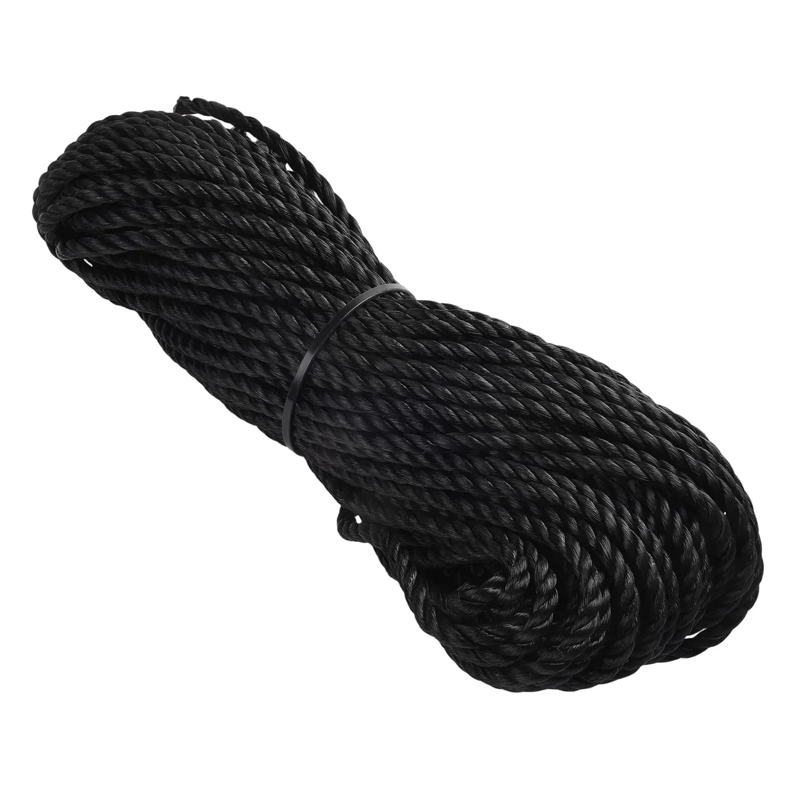 6mm * 30m Nero Corda di Nylon Bobina di Polietilene Corda Alghe Bobine di Corda Per Camion Marini Stendibiancheria Telone Esterno