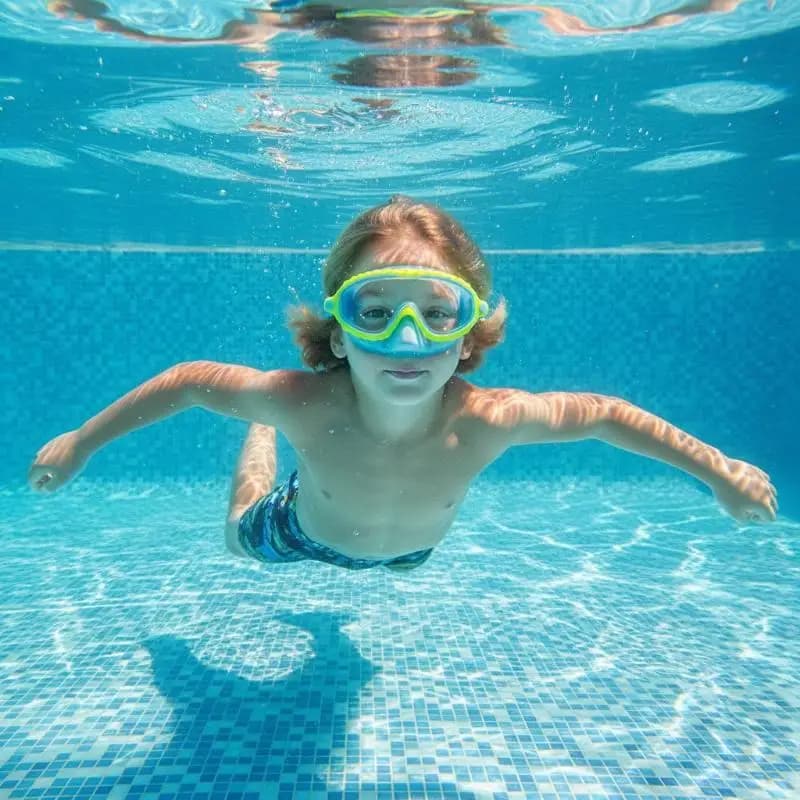 Nuova maschera subacquea con copertura per il naso, visuale a 180 gradi, occhialini da nuoto antiappannamento e a tenuta stagna per snorkeling, bambini e adulti.