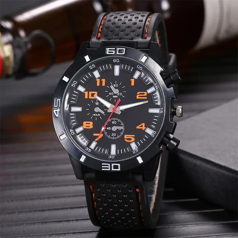 Men's quartz watches with luxury fashion date Top brand men's watch Sports chronograph Hodinky Relogio Masculino wristwatch