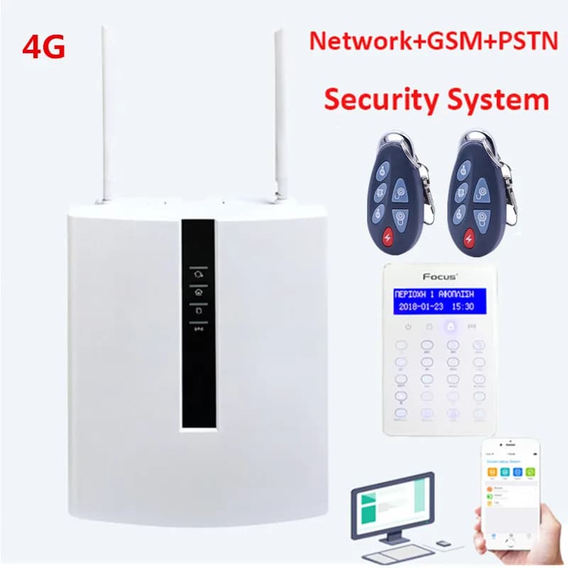 2025 Nuovo Focus Meian FC-7668Pro TCP IP Wired Smart Security Home Alarm Sistema di allarme 4G GSM con controllo WebIE