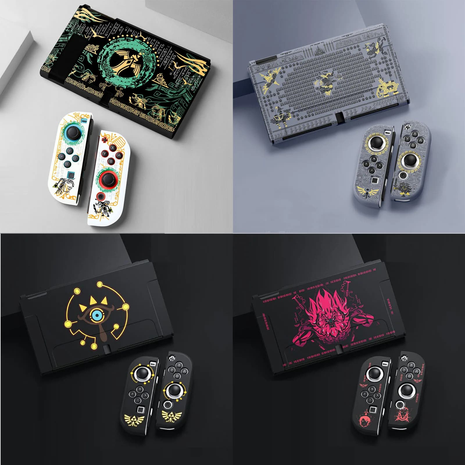 Custodia protettiva morbida in TPU opaco per Nintendo Switch Oled NS Joy-Con Custodia anteriore posteriore Shell Protezione completa per paraurti