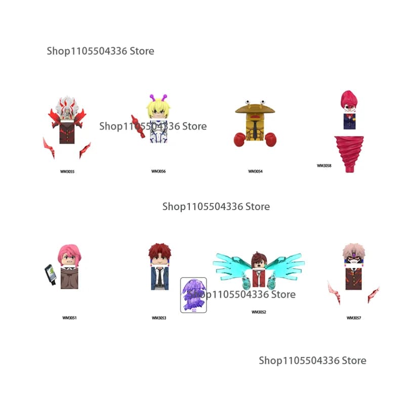 WM6224 DAN DA DAN Anime Building Blocks Mini action toy dolls assemble Toys Gift Model Dolls Ornament Birthday Gift