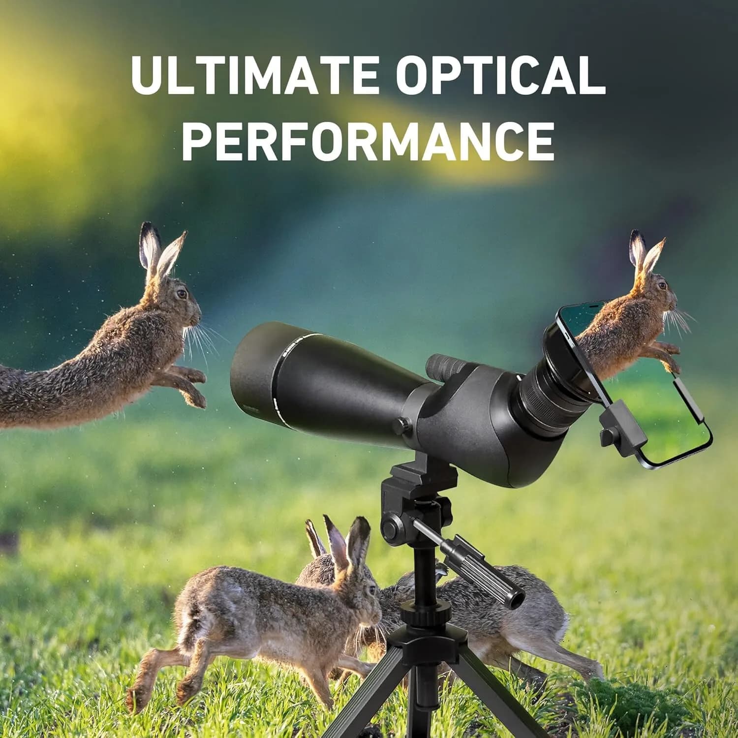 20-60x80 telescopes, double focus ED telescopes, FMC lens, BAK4 high definition Spotter telescope with tripod