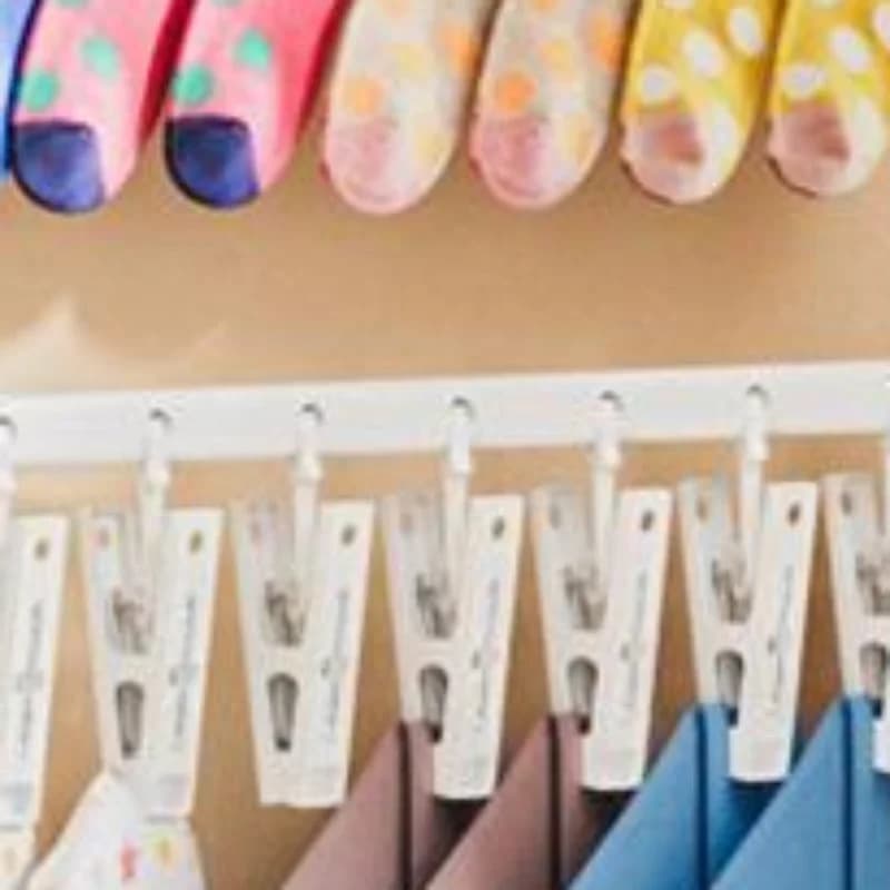 Stendibiancheria multi-clip multifunzionale e staccabile salvaspazio per asciugare biancheria intima, asciugamani, calzini e vestiti per bambini