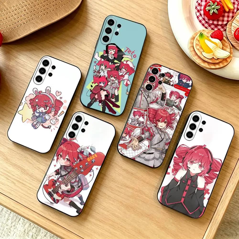 TM-Kasane Teto Get To Me Phone Case For Samsung S25,S24,S21,S22,S23,S30,Ultra,S20,Plus,Fe,Note,10,9,5G Black Cover