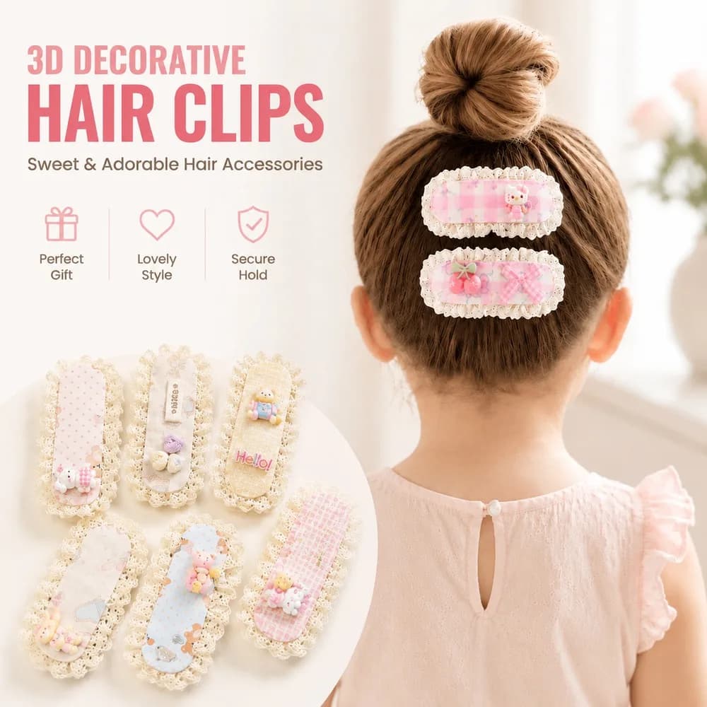 Cute Girls Bangs Stickers Magic Velcro Hair Clips No Slip Fringe Holder Baby Toddler Hair Accessories Sweet Hairpins