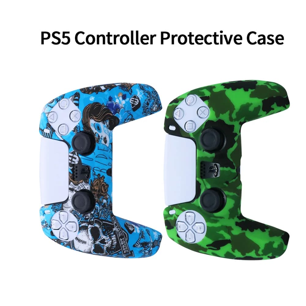 Cover protettiva in silicone HOT per controller PS5, custodia in gomma per gamepad PS5 Slim, joystick e copri-pulsanti.