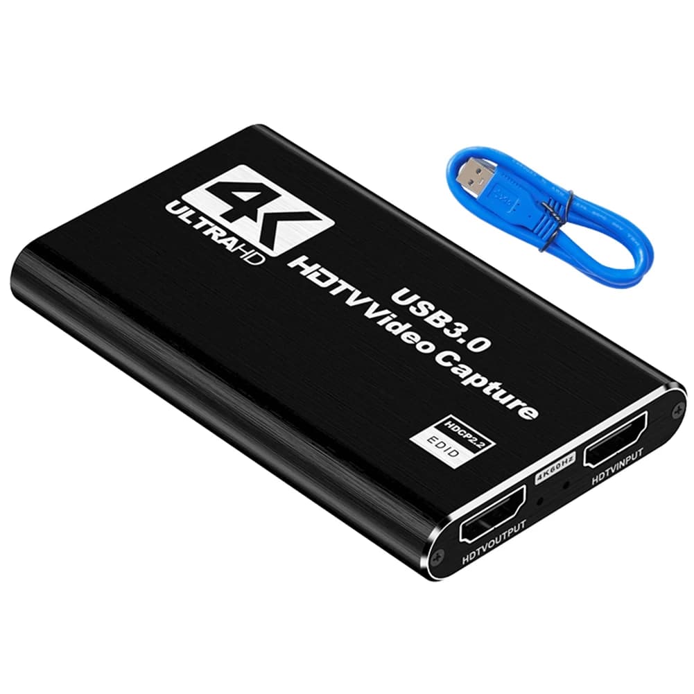 Scheda di acquisizione USB 3.0 4K compatibile HDMI 1080P 60FPS per giochi, compatibile con PS4/Fotocamera/PC