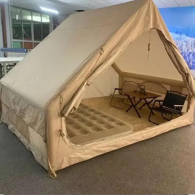 Portable Camping Inflatable Tent Quick Setup Large Space Tent Waterproof Design for 1-5 Person Outdoor Tent
