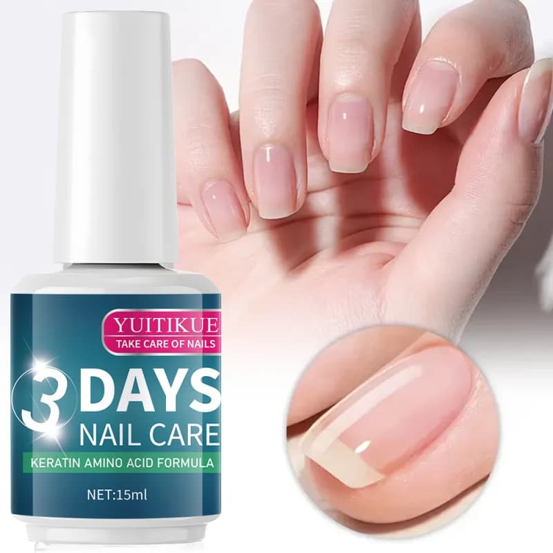 Smalto per unghie Care da 15 ml - Smalto per unghie a base di cheratina senza alcol, formula anti-vecchiamento e anti-rottura a lunga durata, forte, noi