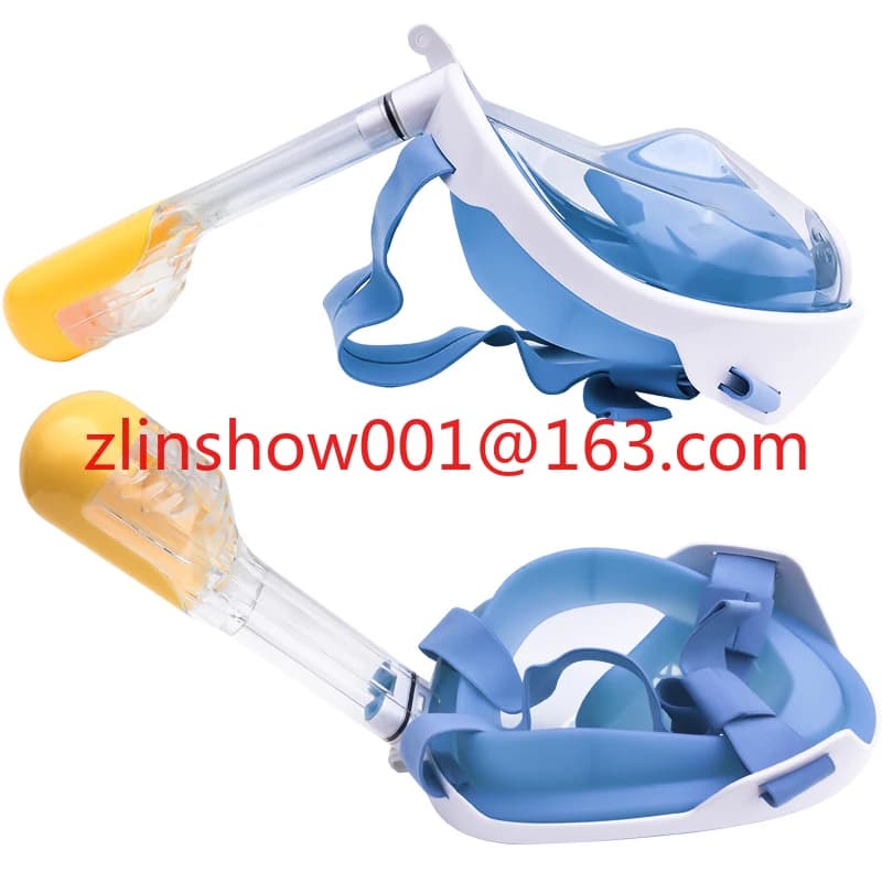 Snorkeling set with 180 degree panoramic view Snorkeling mask for immersion Snorkeling equipment full face snorkeling with swim mask with camera support