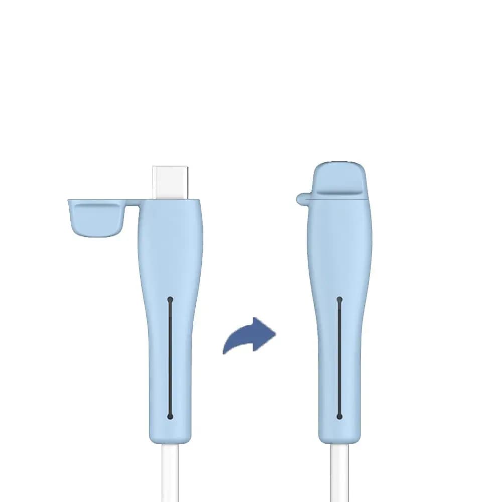 Nuova protezione del cavo custodia morbida in Silicone per Apple iPhone USB Charger Cable Protector Saver Wire Winder accessori pratici