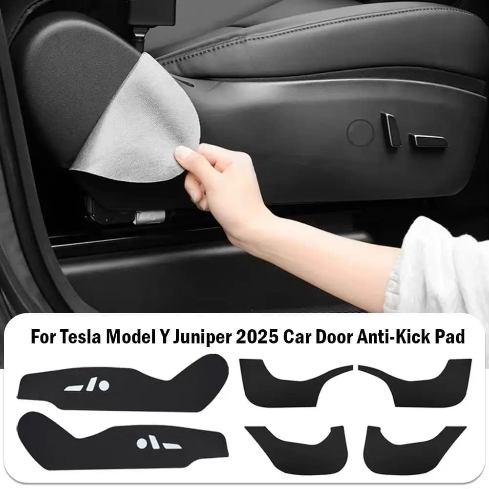 Car Door Anti Football Pad for Tesla Model Y Juniper 2025 Door Anti-shoe Wall decal Sink Test Mat for Kids Kick Pad Accessories Car