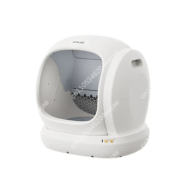 Lettiera autopulente con controllo degli odori, toilette per gatti dal design aperto extra large