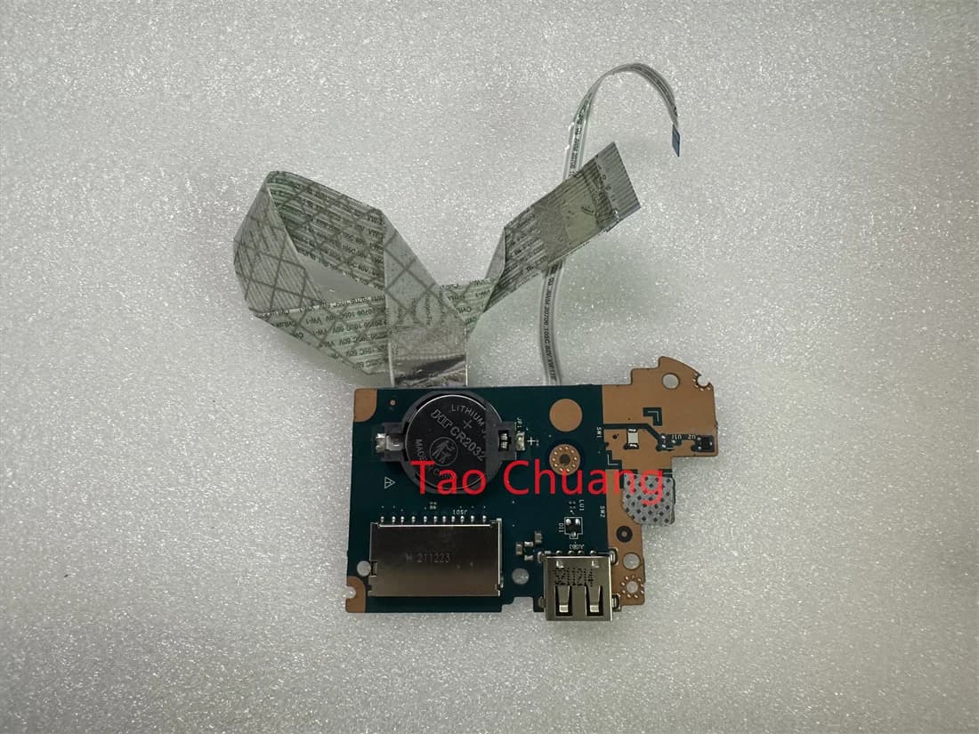 FOR DELL Inspiron 5593 3501 Card Reader USB Board Power Switch Button Board with Two Cables LS-G718P