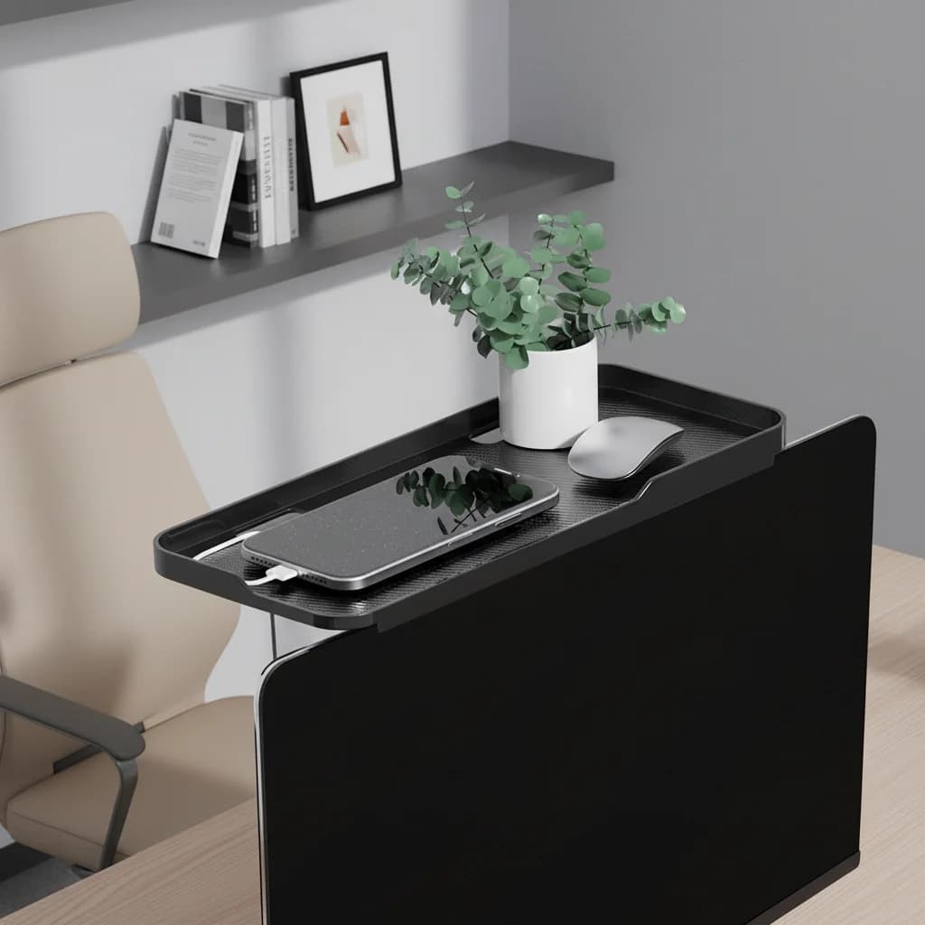 Scatola di supporto per monitor per computer per set-top box router, scaffale per organizzazione di archiviazione per ufficio domestico, 1 pezzo