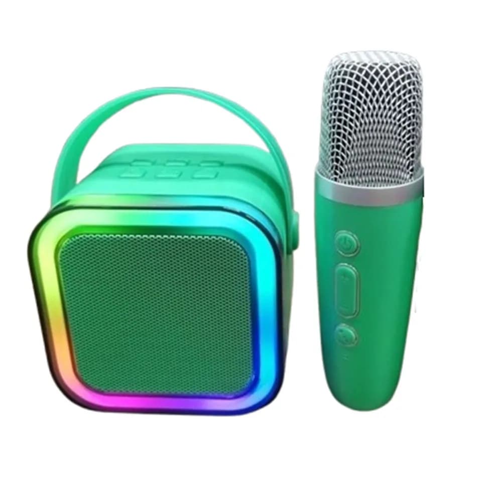 Mini macchina per karaoke audio Bluetooth con 1/2 microfoni wireless Altoparlante Bluetooth portatile ricaricabile USB K12 Giocattoli divertenti