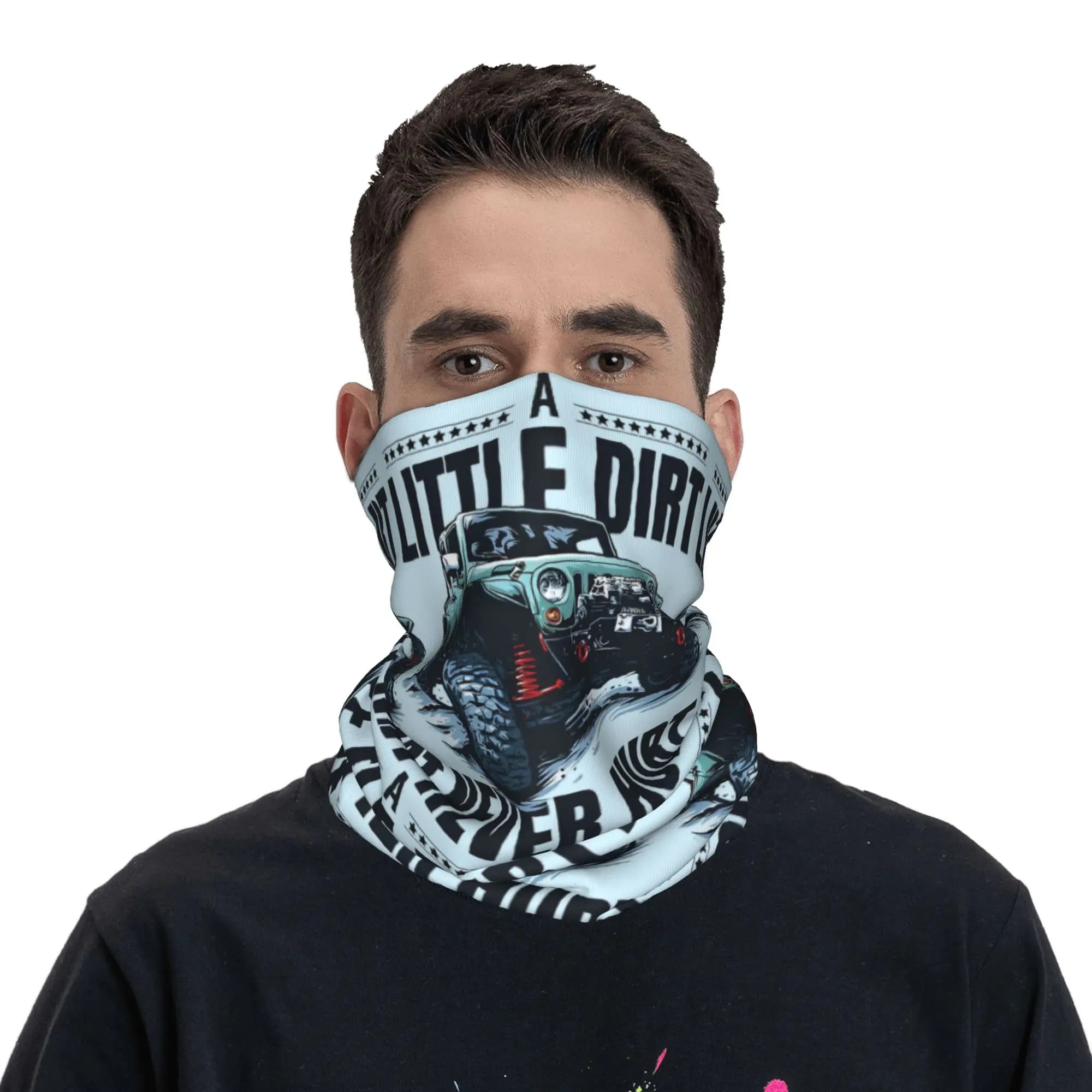 Scaldacollo Personalizzato per Fuoristrada 4X4, Protezione UV per Uomo e Donna, Sciarpa Bandana per Escursioni Invernali in Montagna