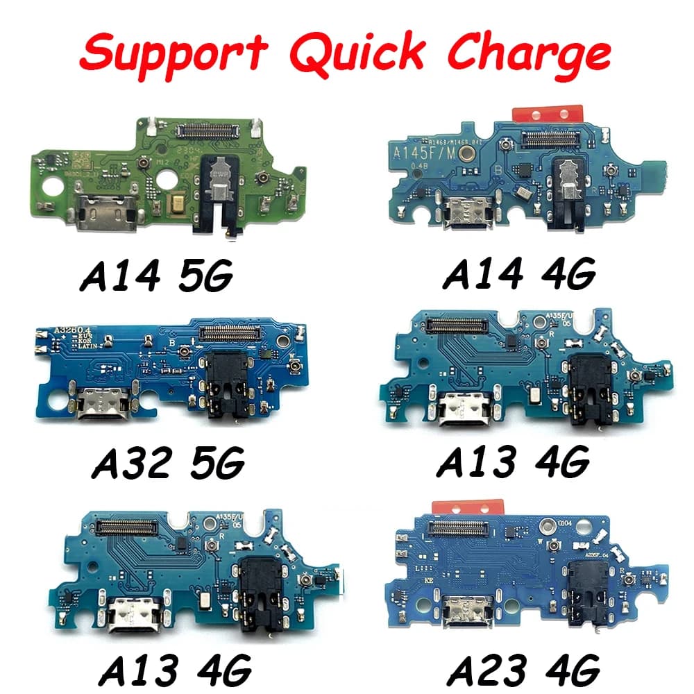 Parte del connettore del cavo flessibile della scheda porta di ricarica USB per Samsung A13 A22 A23 A32 4G A32 5G A14 A145F A23 4G A235F Modulo microfono
