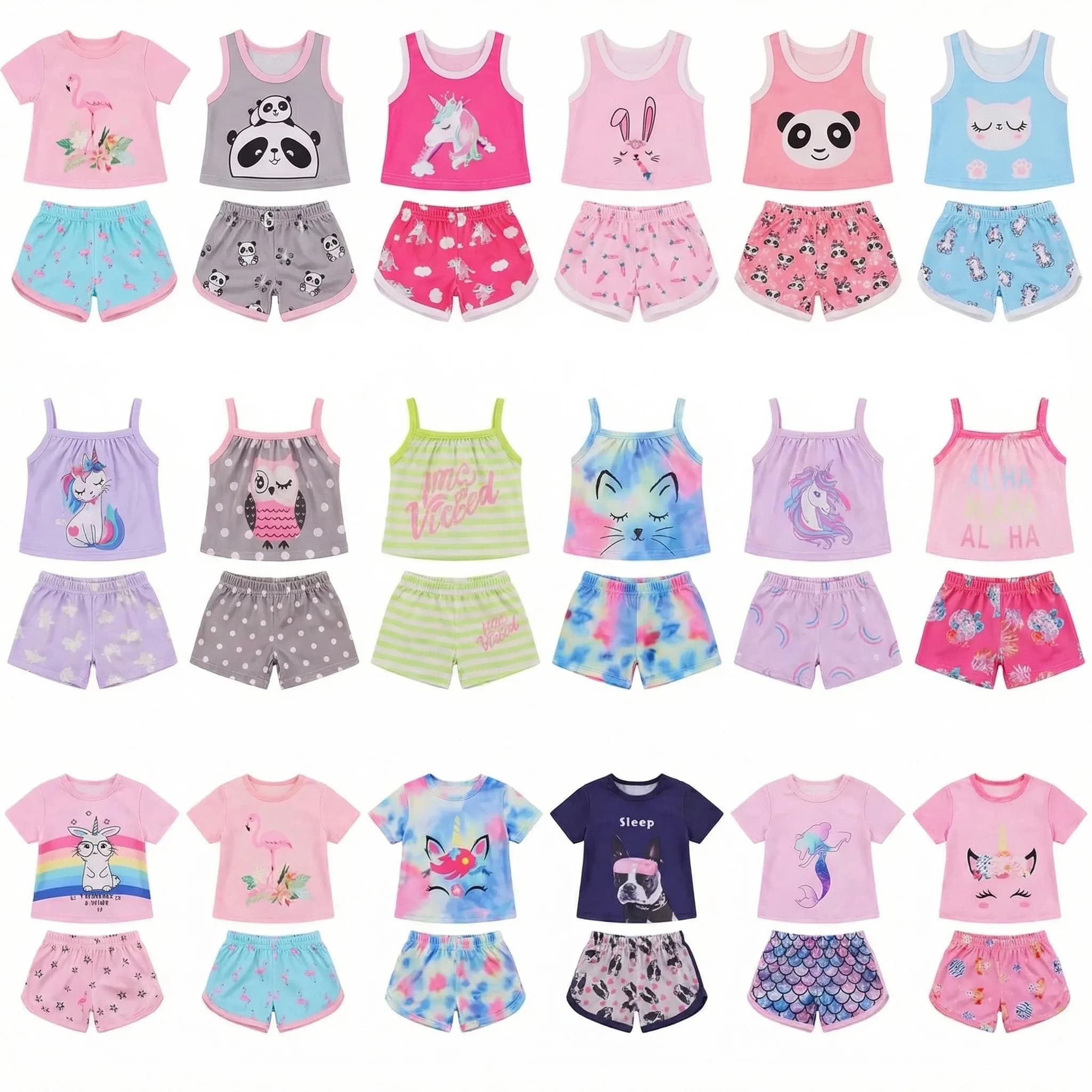 Dresses for Girls Summer Sleeves Court for American Dolls from 18 Inches and Baby Dolls from 43 Cm, Accessories Our Generation T-shirt Toy