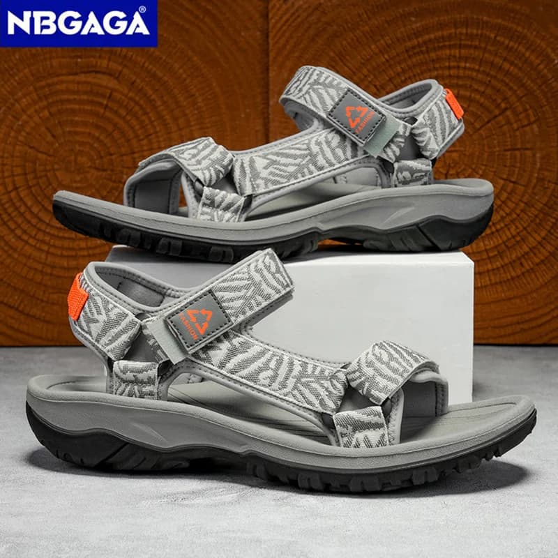 Classic Men's Hiking Sport Sandals Lightweight Leisure Beach Shoes Summer Open-Toe Breathable Travel Walking Sandials