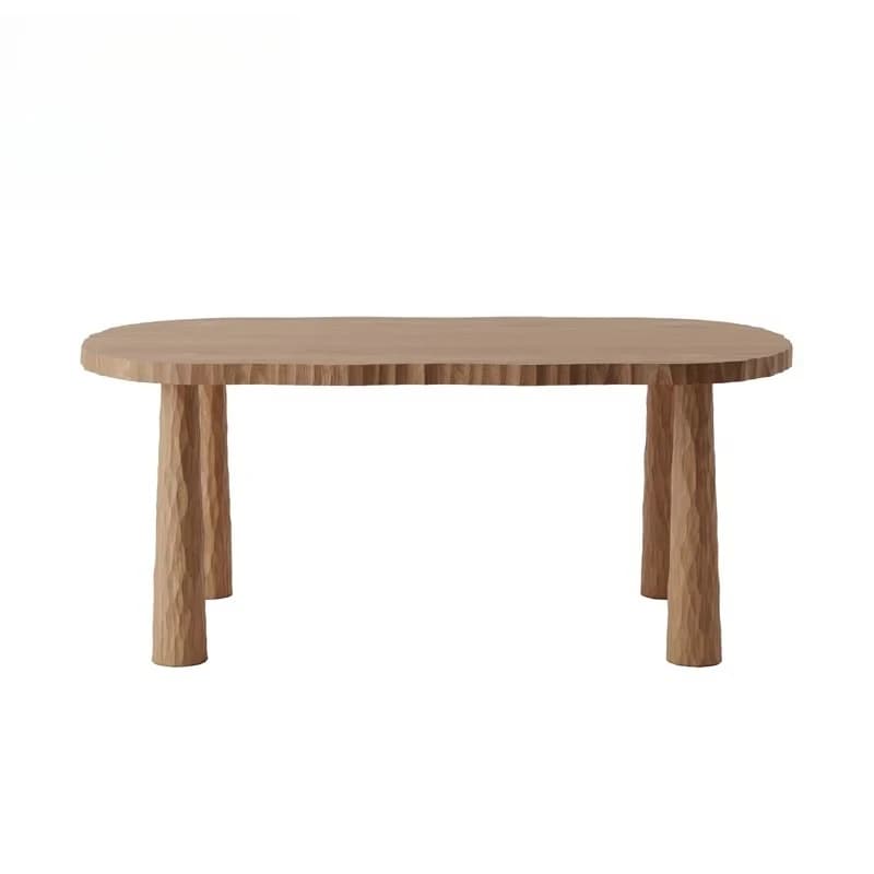 Design contemporaneo Apprendimento Scrivania irregolare Ufficio Tavolo moderno e semplice Boss Computer Scrittura Gaming Scrivania personalizzata in legno di quercia