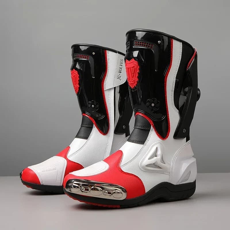 Stivali da Moto Impermeabili per Uomo, Scarpe da Motociclista, Botas Moto Hombre, Stivali Antiurto, Scarpe da Allenamento per Uomo