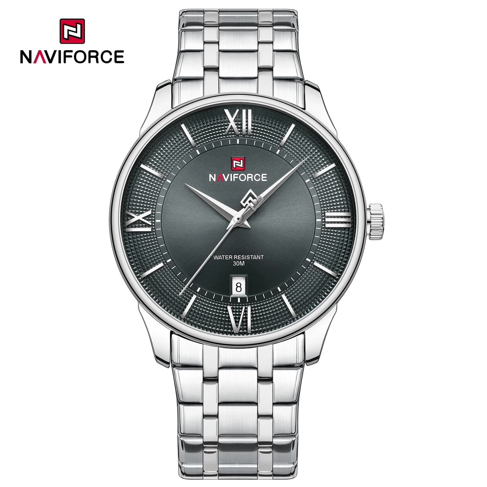 Naviforce 9272S stainless steel bracelet men's casual working watch simple quartz wrist watches for businessman relogio masculine