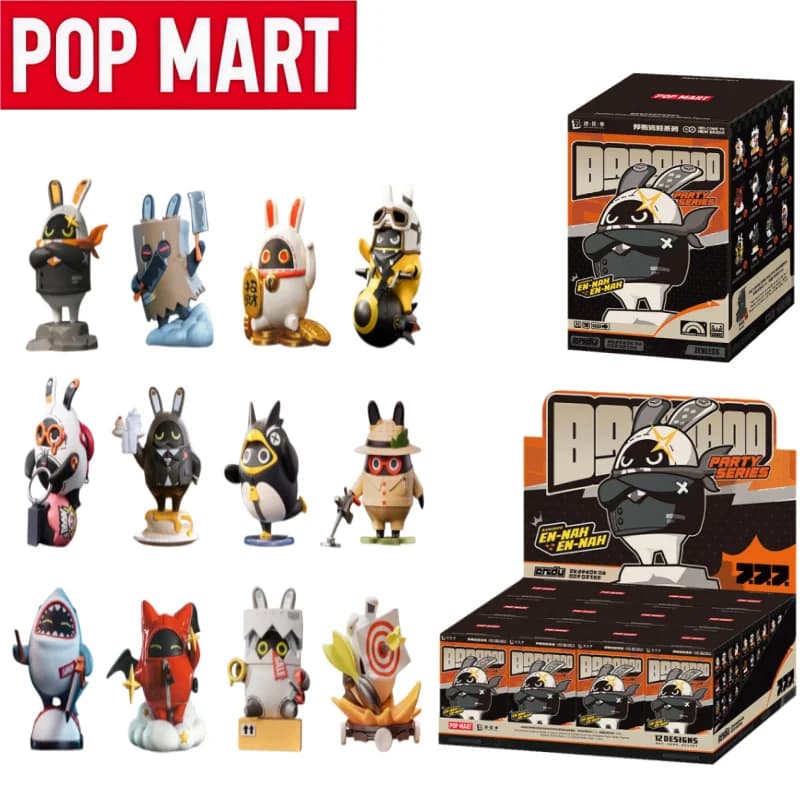 POP MART Zenless Zone Zero BangBoo Party Series Blind Box Mystery Box Statuetta Decorativa da Scrivania Regalo di Compleanno per i Fan degli Anime