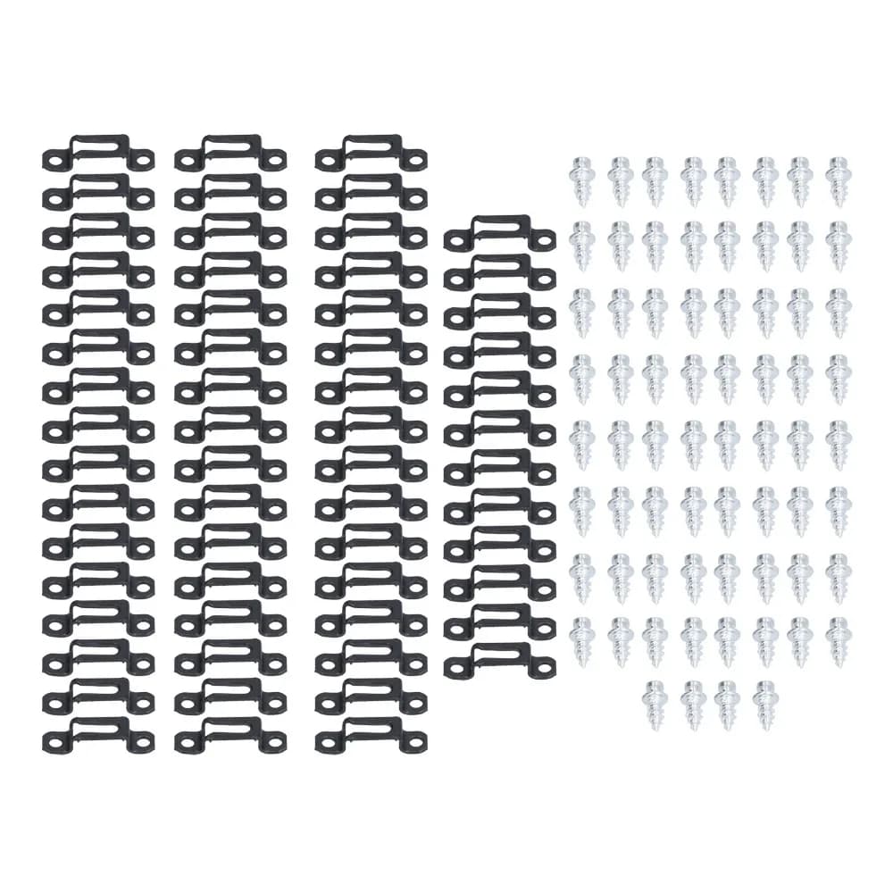 Set of 60 Parts 2-in-1 Hidden Connectors for Cold Rolled Steel Furniture, Adjustable Sliding Fittings, Accessories for Cabinets and Furniture