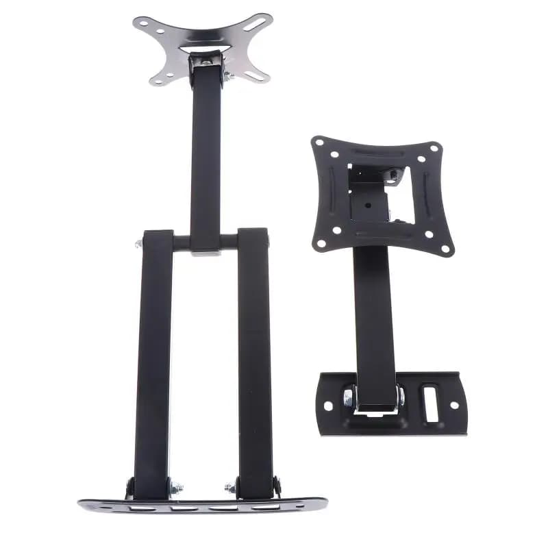 New【RV Indoor Folding TV Hanger 14-27 Inch Monitor Stand Car RV Ceiling Lift Adjustable Kitchen Dining Caravan Room TV Holder】